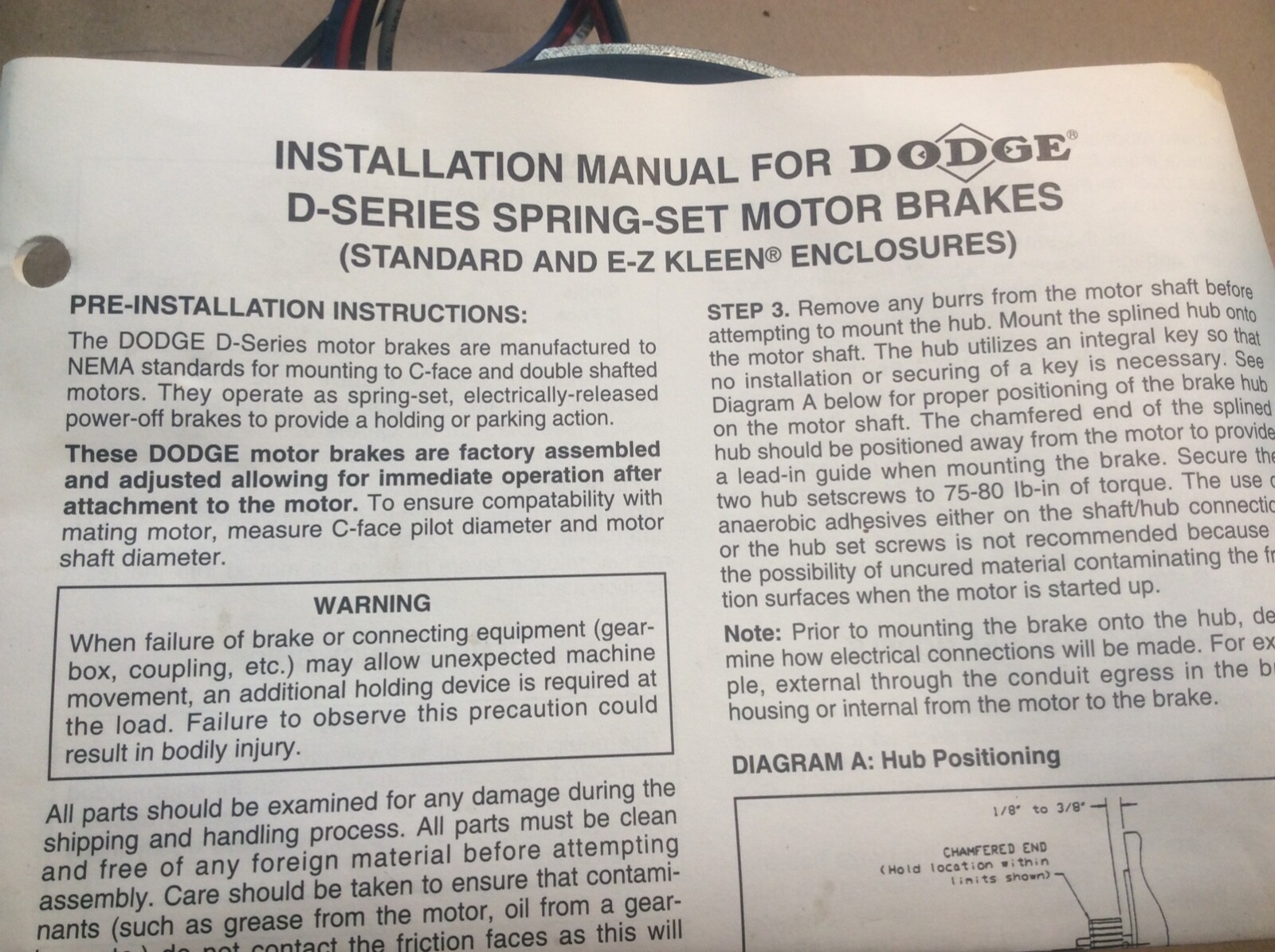 Dodge 025614 Motor Brake