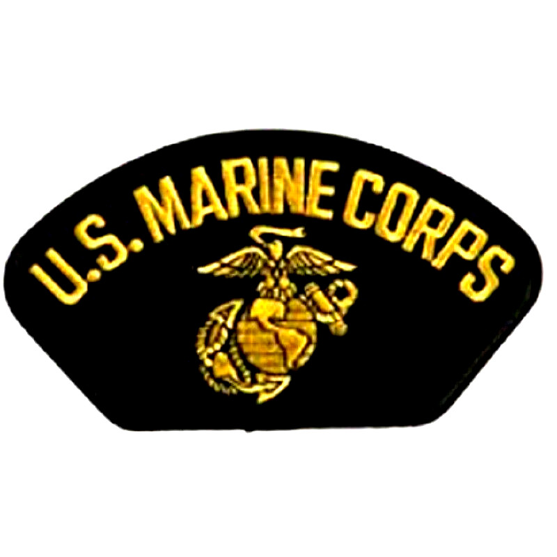 MILITARY EMBROIDERED PATCH - U.S. MARINE CORPS -- IRON-ON - NEW 5x3"