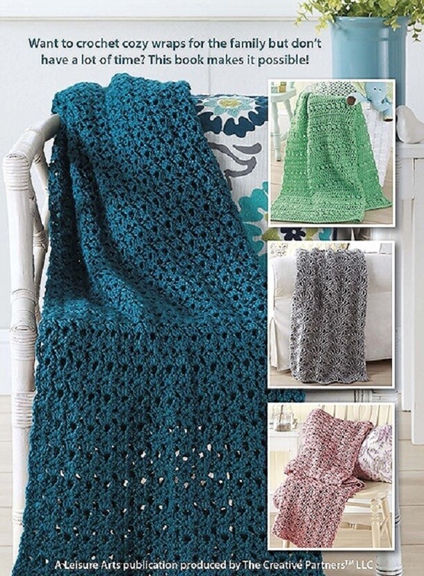 Crochet Pattern Book MAKE In A WEEKEND AFGHANS ~ 10 Designs