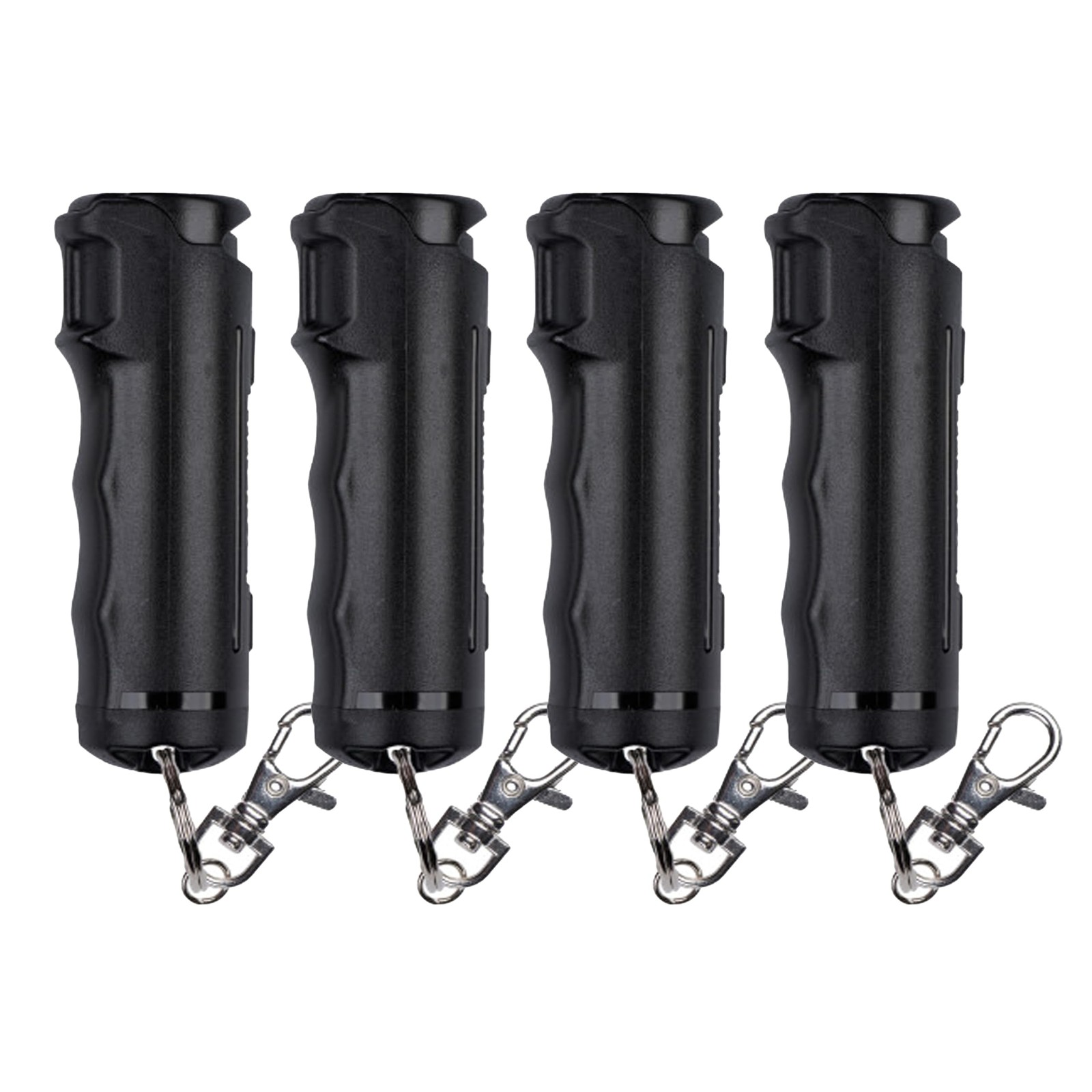 SABRE Self Defense Pepper Spray 4 Pack Max Strength Black 0.54oz Trusted Police