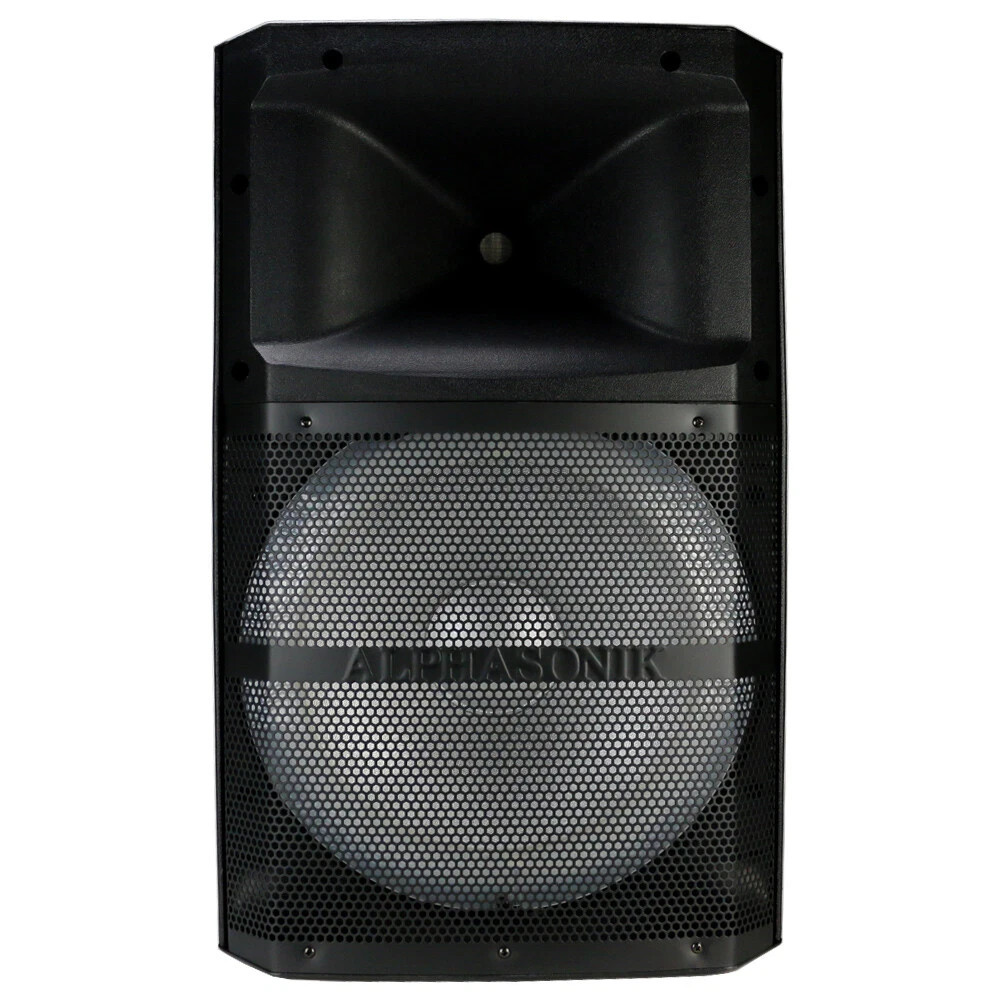 ALPHASONIK 15" 1200W 8 OHM DJ SYSTEM BLUETOOTH USB SD AUX ANDROID IPHONE VENUM15