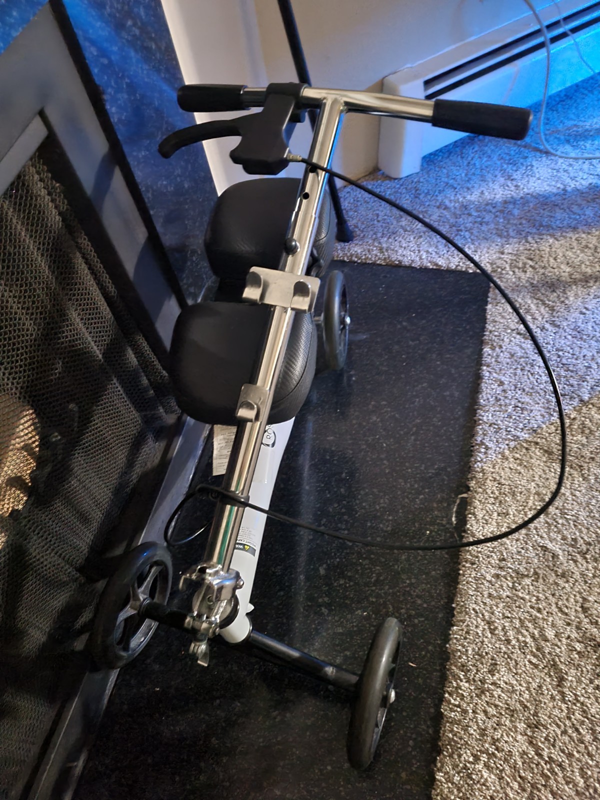 knee walker scooter used interchangeable use left or right knee