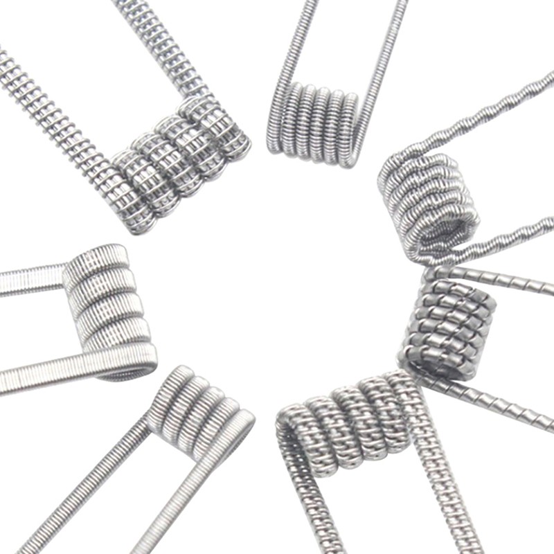 Pre Built Coils RTA RDA Flat Twisted Fused Clapton Quad Hive Alien 48Pcs/Set