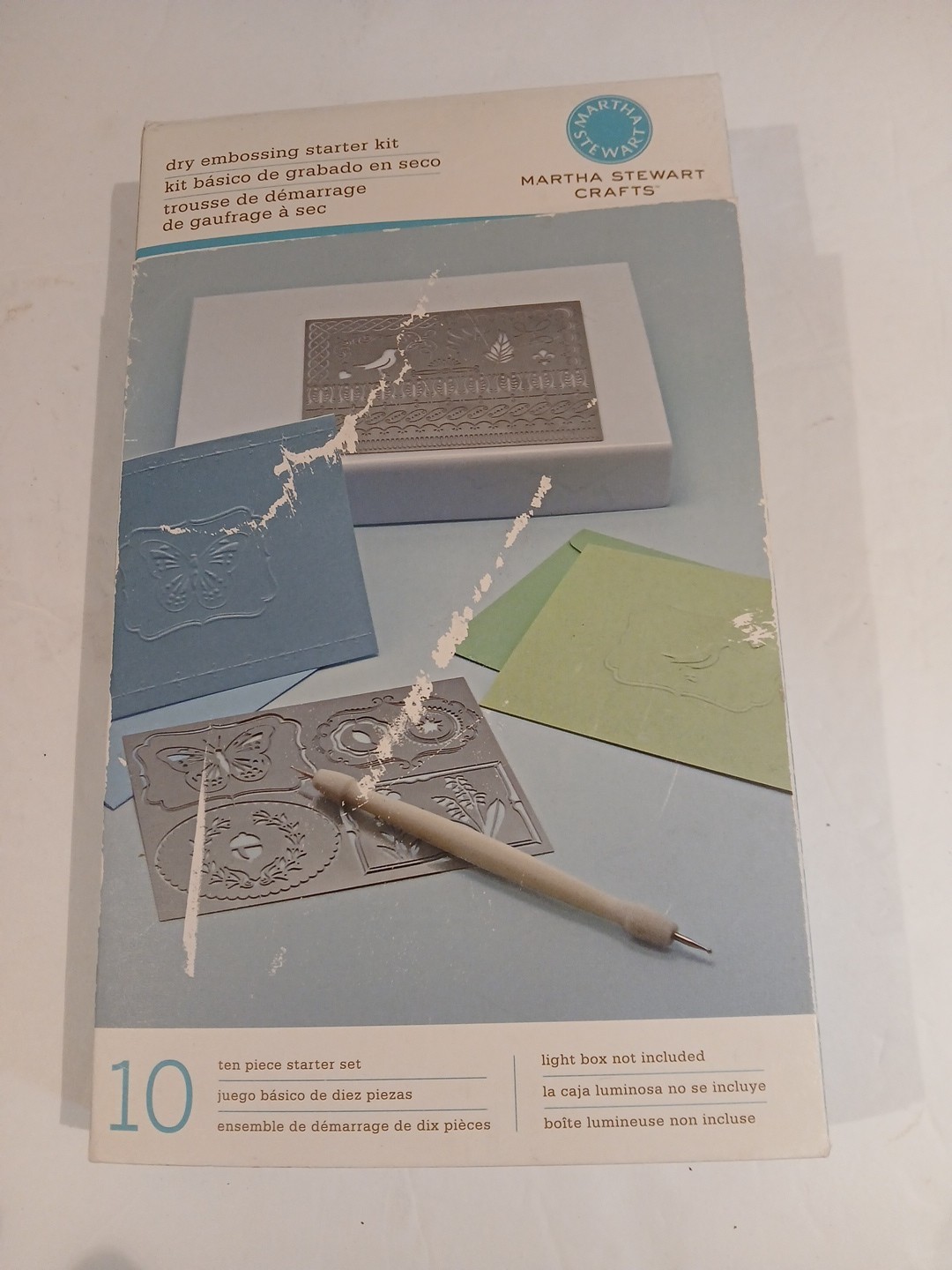 New Martha Stewart Crafts 10 Piece Dry Embossing Starter Kit NIB