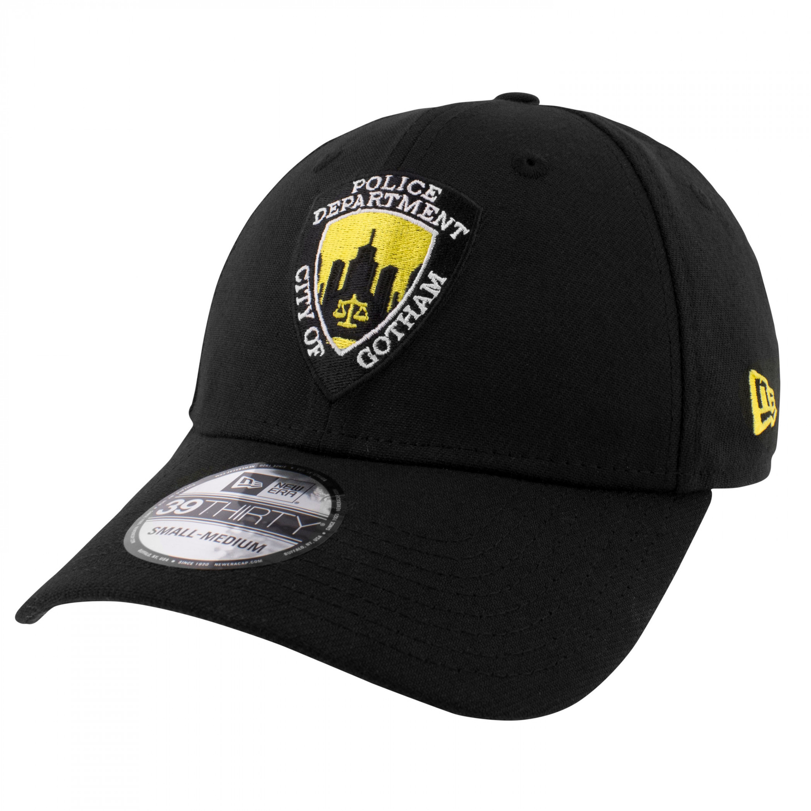 Batman GCPD Gotham City Police Department New Era 39Thirty Fitted Hat Black