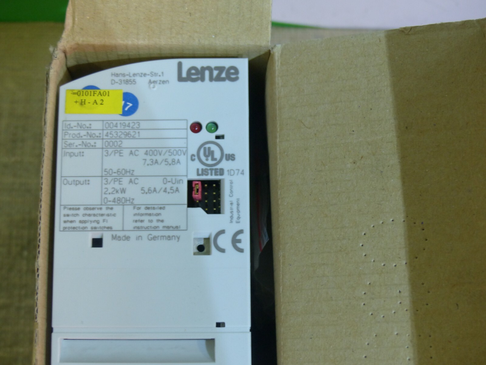 Lenze E82DV222_4B see pictures