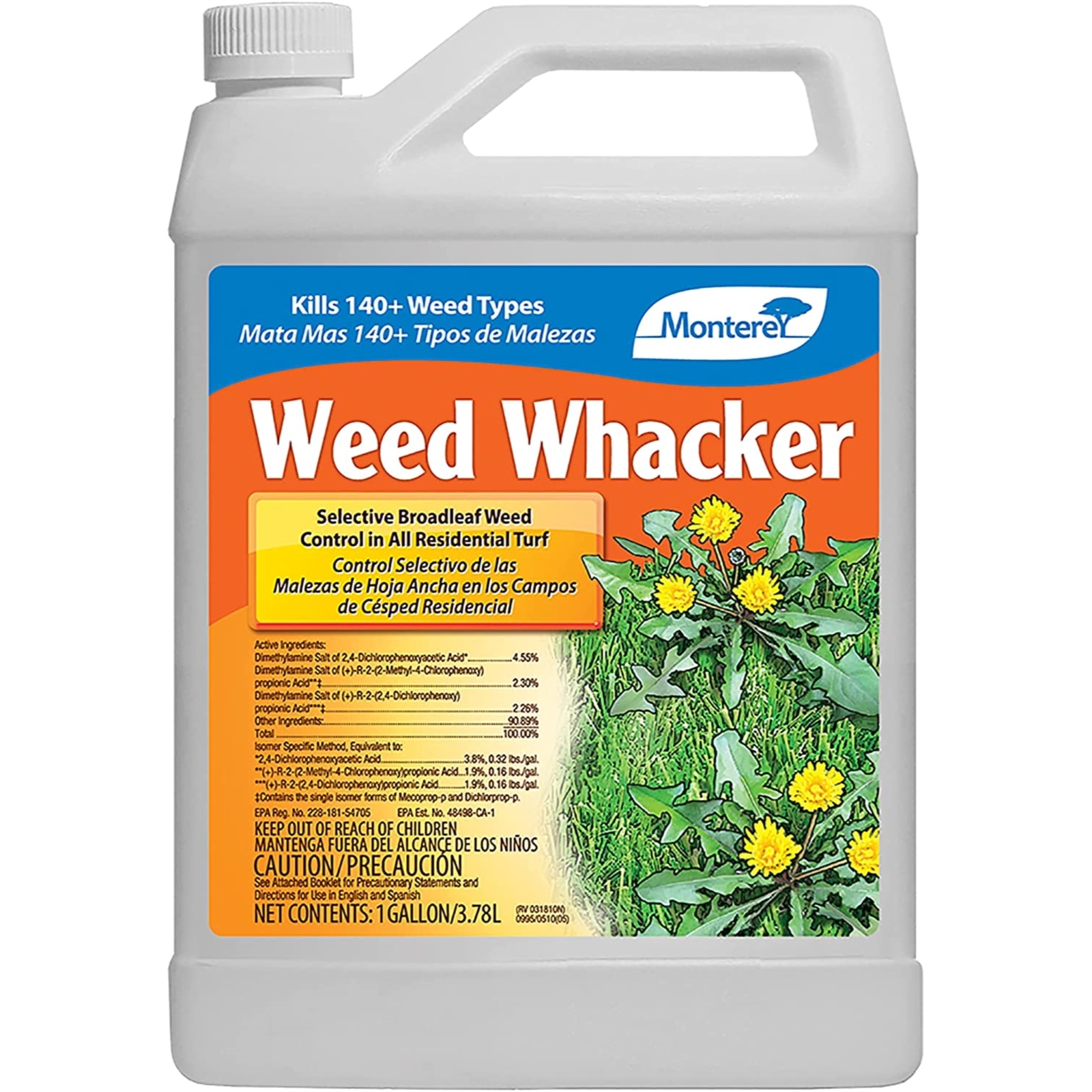 Monterey Weed Whacker Selective Broadleaf Weed Control Concentrate, 1 Gallon
