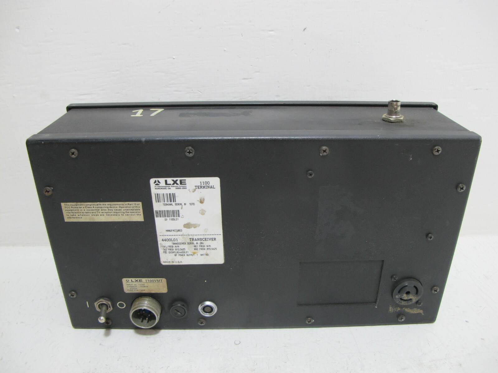 LXE 1100VMT 1100 Terminal 4400L01 Transceiver Screen Controller Interface Keypad