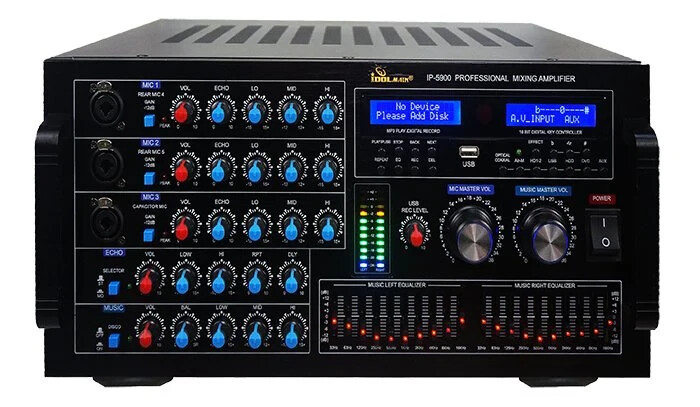IDOLMAIN IP-5900 6000W Digital Echo Karaoke Mixing Amplifier - Brand New 2026