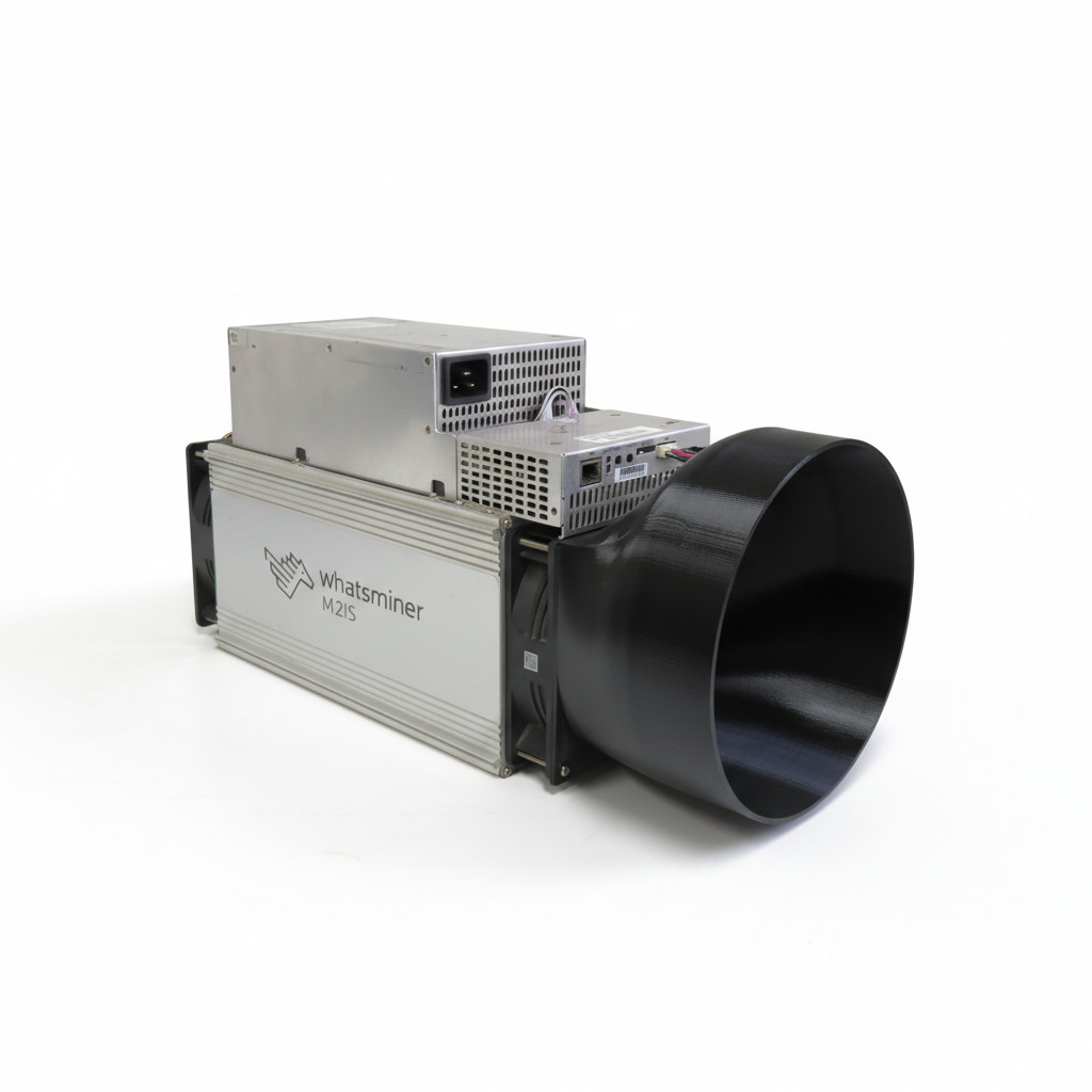 8 inch Fan Shroud for Whatsminer M20 M30 M50 M60 M70, includes mounting hardware