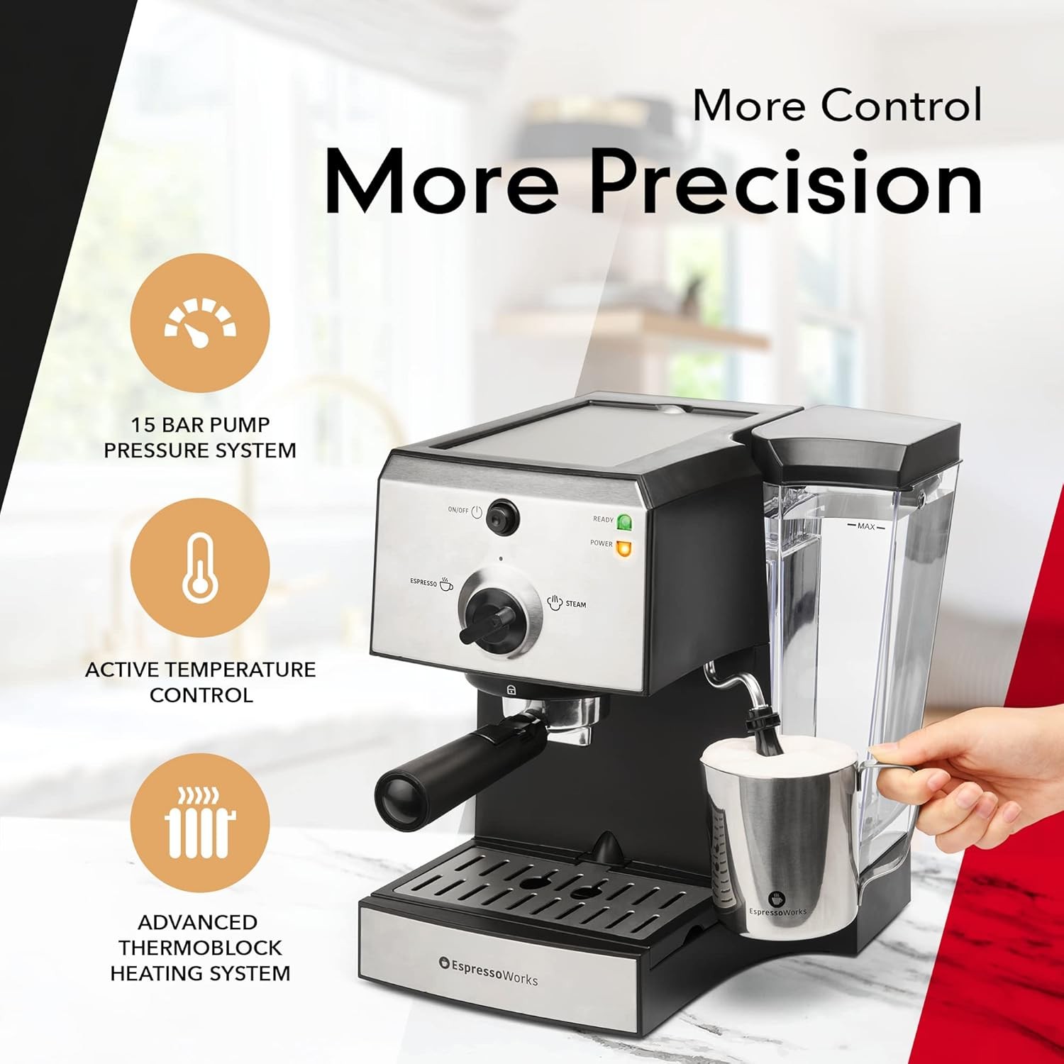 Espresso Machine Kit Grinder Frother Complete Set