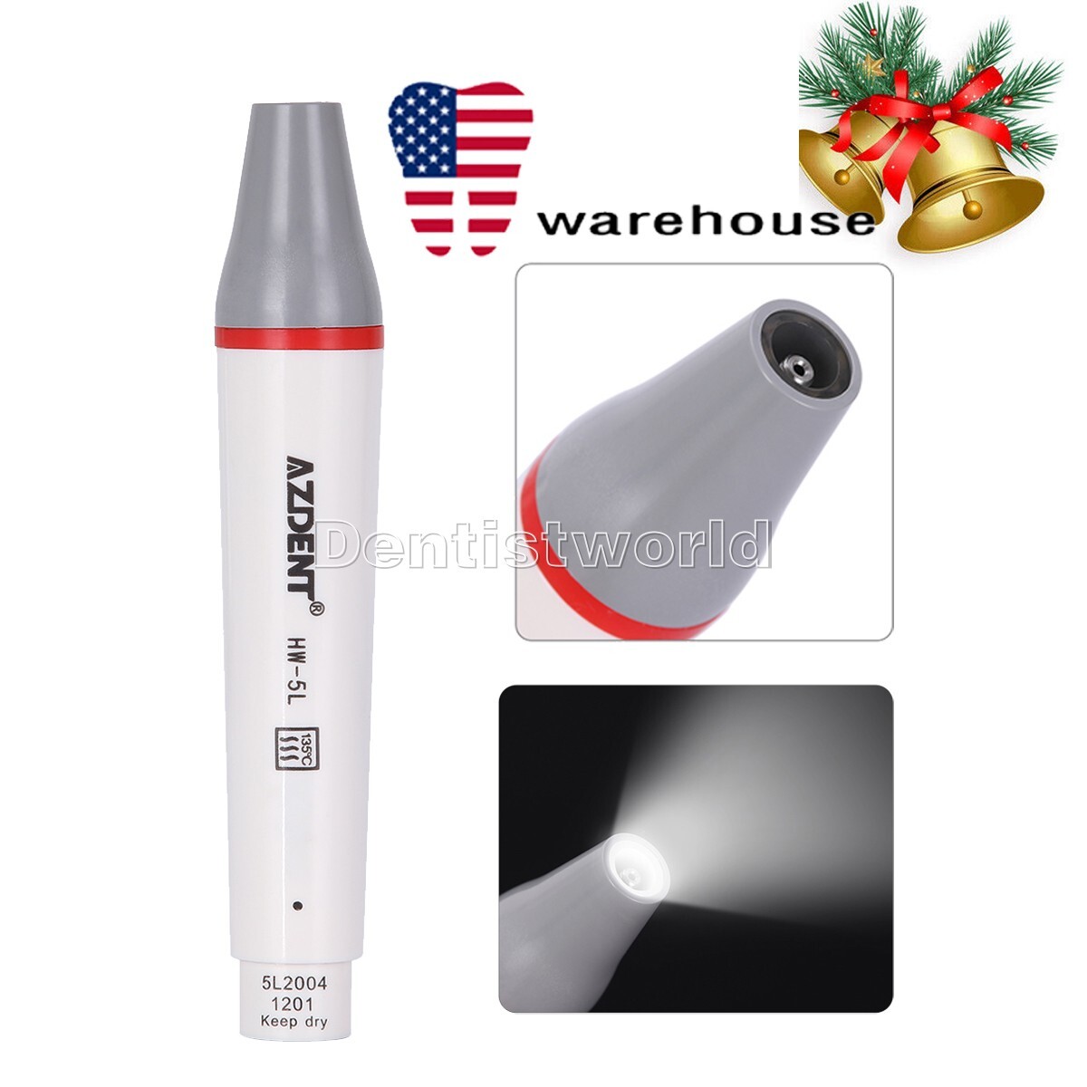 Dental LED Ultrasonic Piezo Scaler Handpiece HW-5L Fit for Scaler