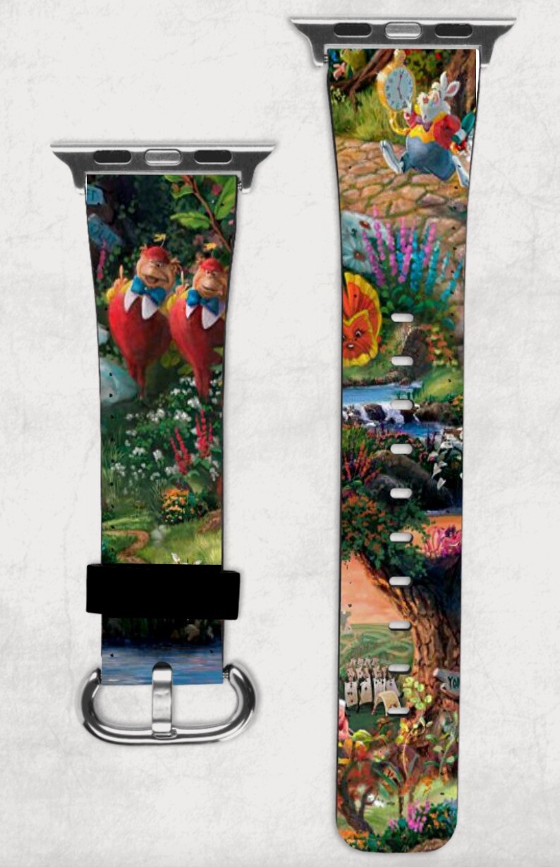 Alice In Wonderland Apple Watch Band NEW 38/40/41 & 42/44/45 Tweedle Dee & Dumb