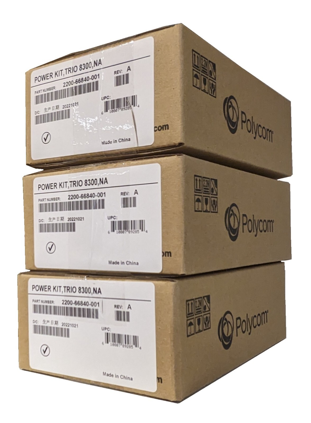 OEM Polycom Power Kit PoE Injector 2200-66840-001 for Poly Trio 8300 IP