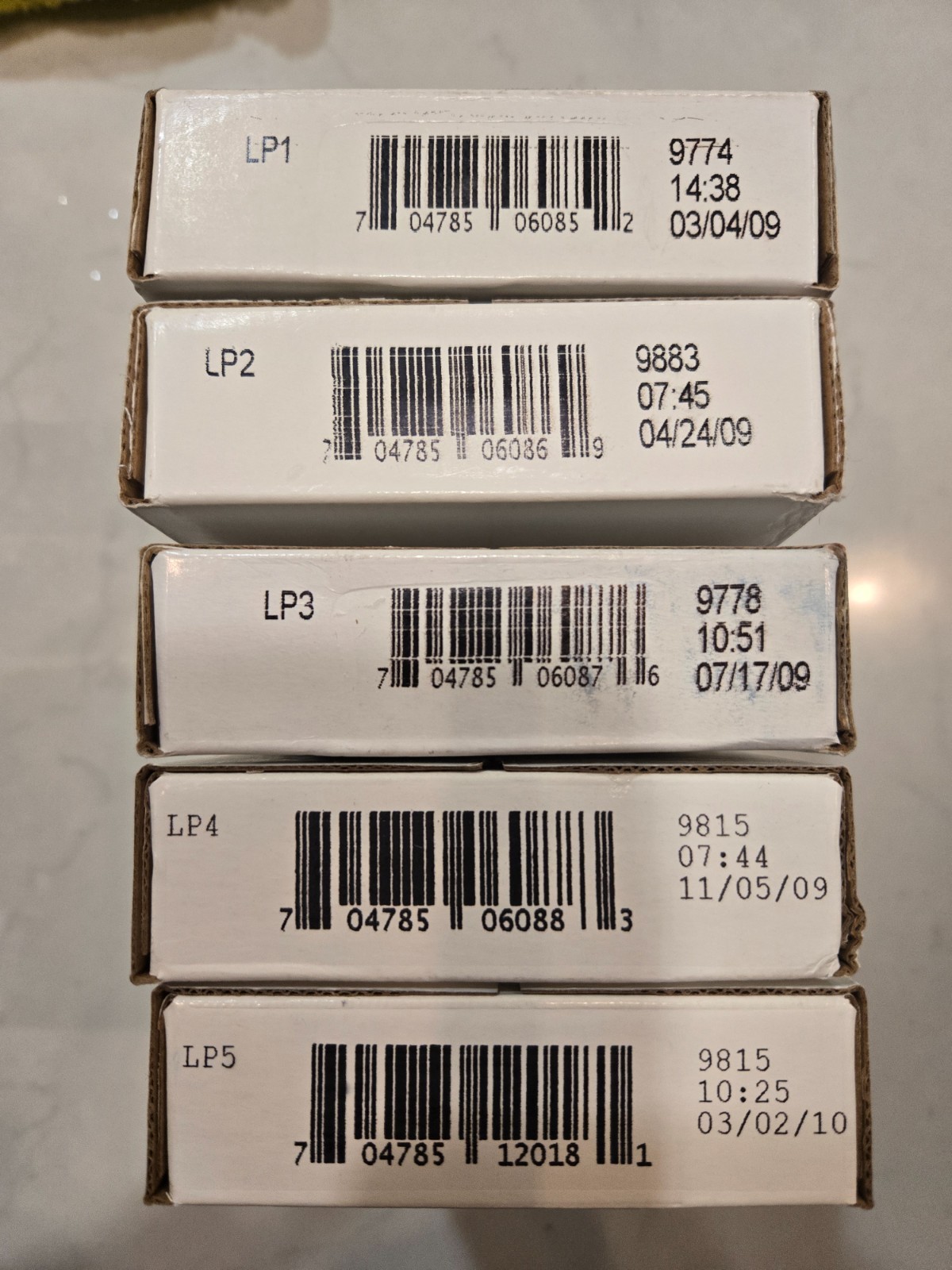 2009 2010 - LP1 LP2 LP3 LP4 LP5 U.S. Mint Issued Unopened boxes Lincoln Cent