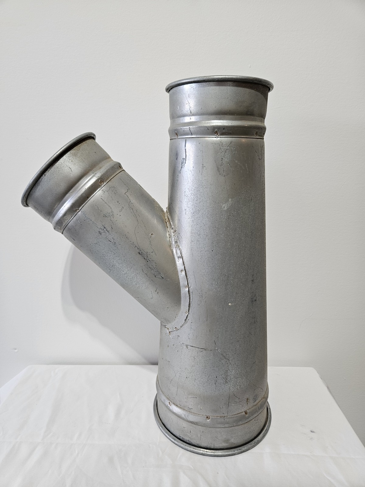 Nordfab 7"x5"x5" 45° Quick-Fit Galvanized Reducing Branch Fitting