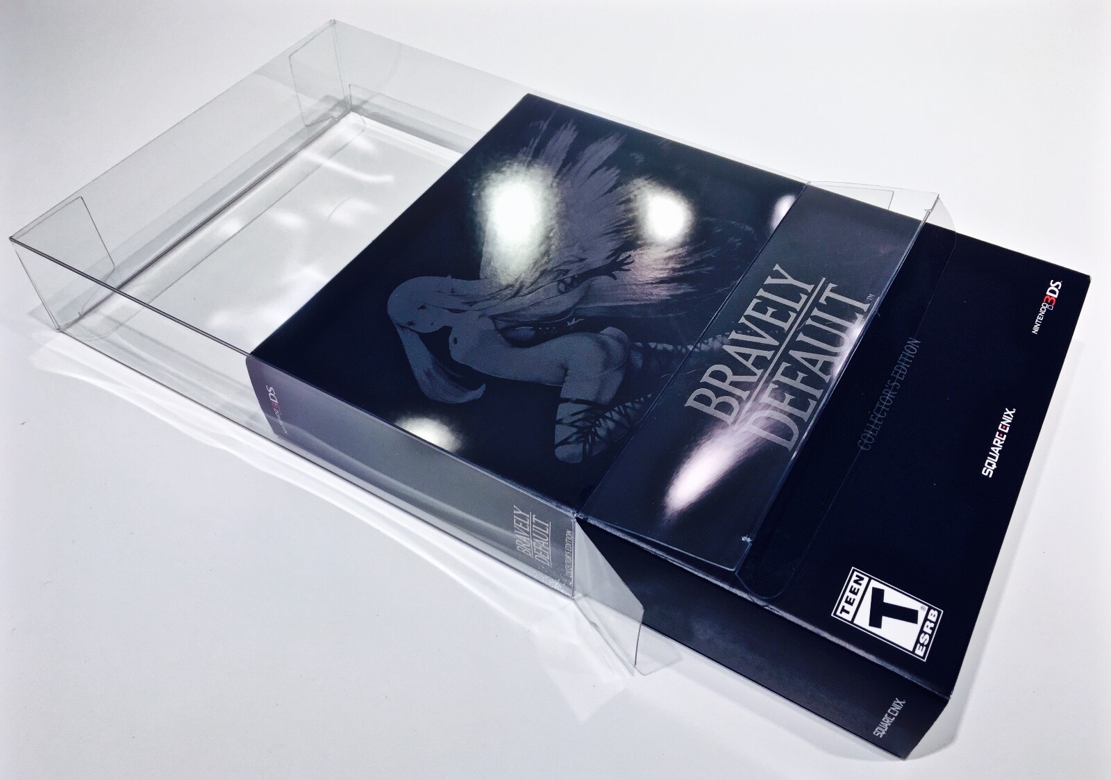 1 Box Protector BRAVELY DEFAULT Nintendo 3DS Custom Clear Plastic Display Case