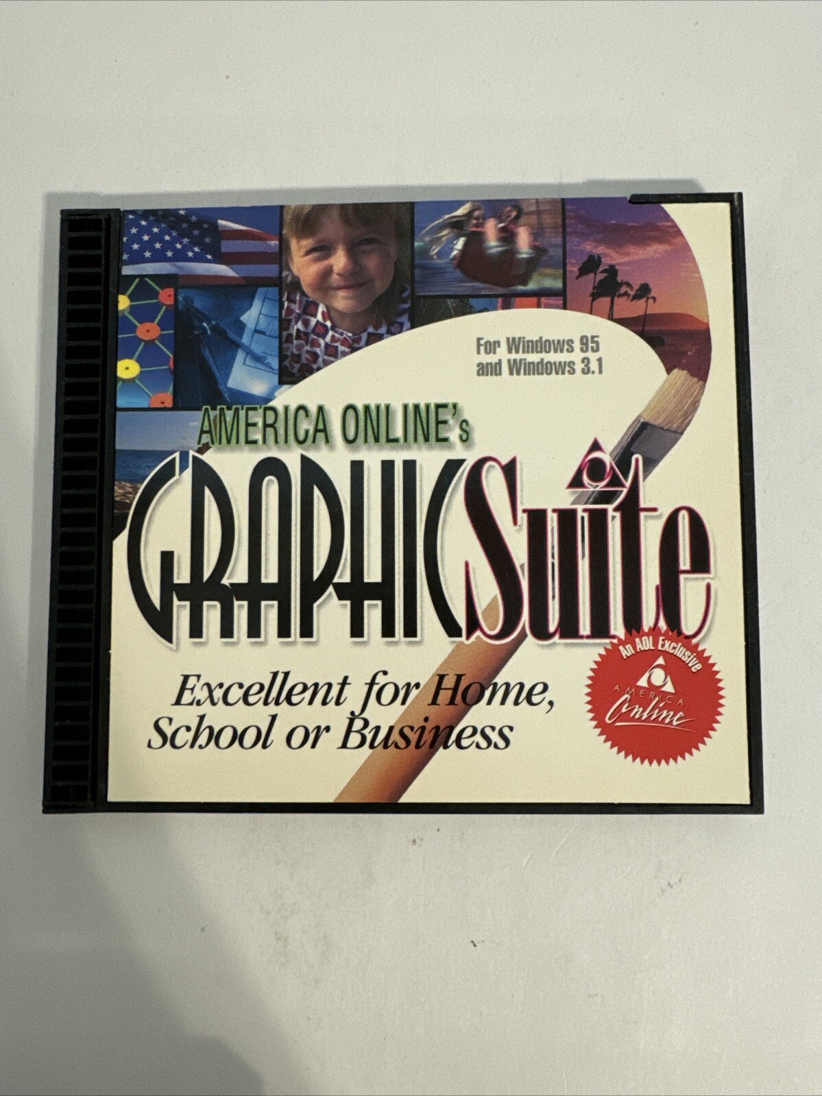 America Online's GRAPHIC SUITE PC CD-ROM SOFTWARE For Windows 95
