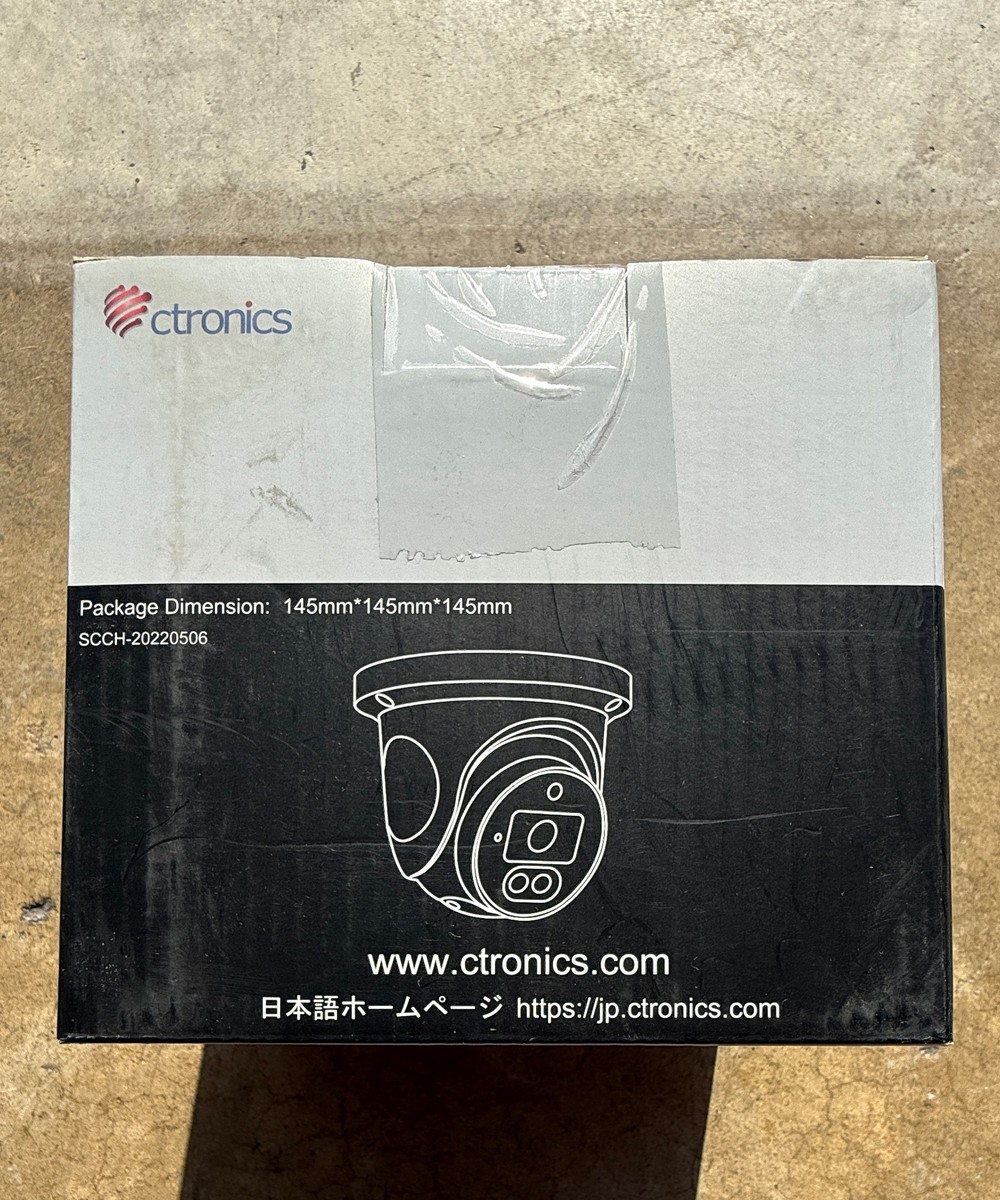 Ctronics 5MP Dual Lens Security Camera