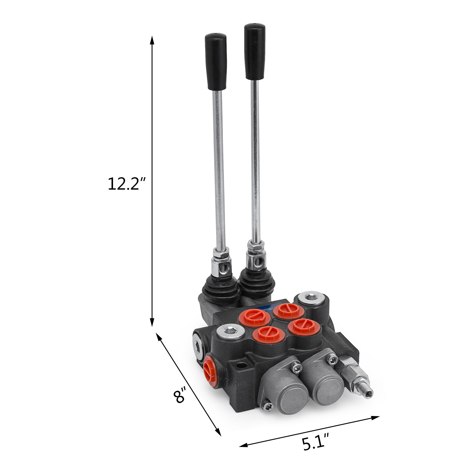 2 Spool Hydraulic Directional Control Valve 11 GPM, Double Acting Cylinder Spool