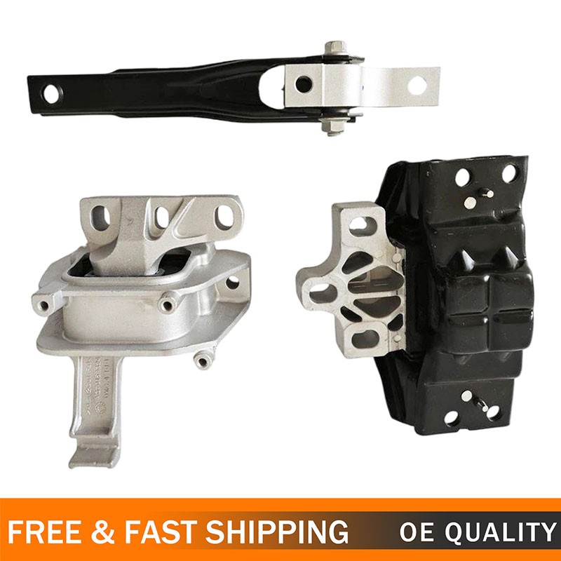 3PCS 3QD199855D Engine Gearbox Mount For VW Volkswagen Atlas Cross Sport 3.6L