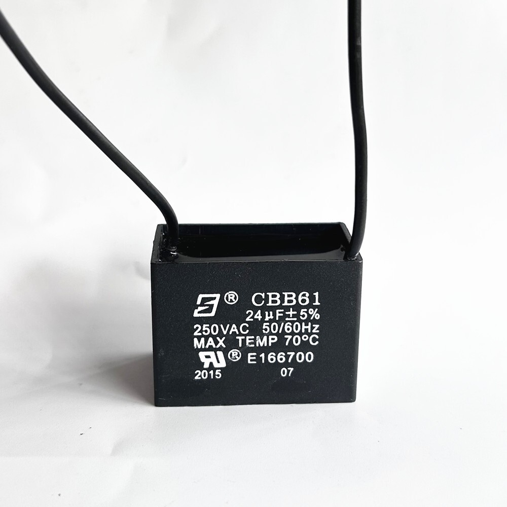CBB61 24mfd 24uF 250V VAC 50/60Hz Epoxy Resin Sealed Ceiling Fan Capacitor