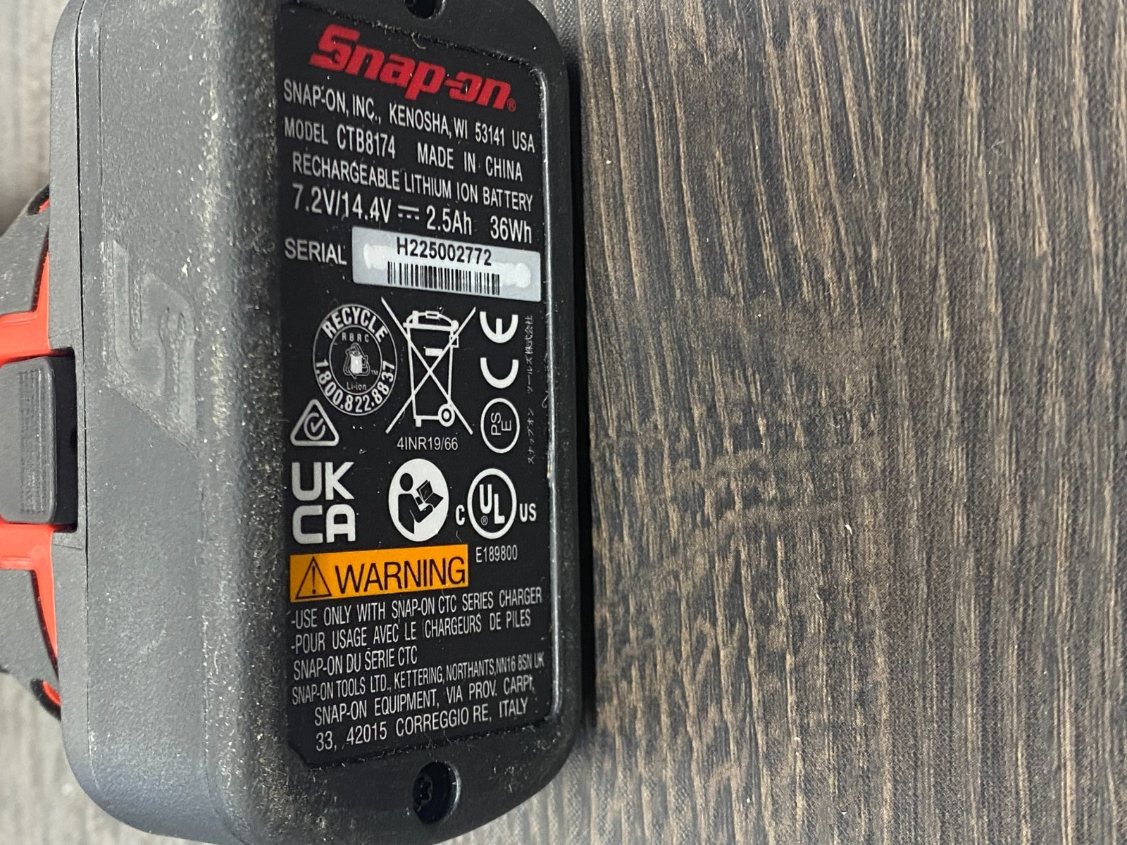 Snap-on™ Lithium Ion CTSS761 14.4V 1/4" Hex Inline Screwdriver