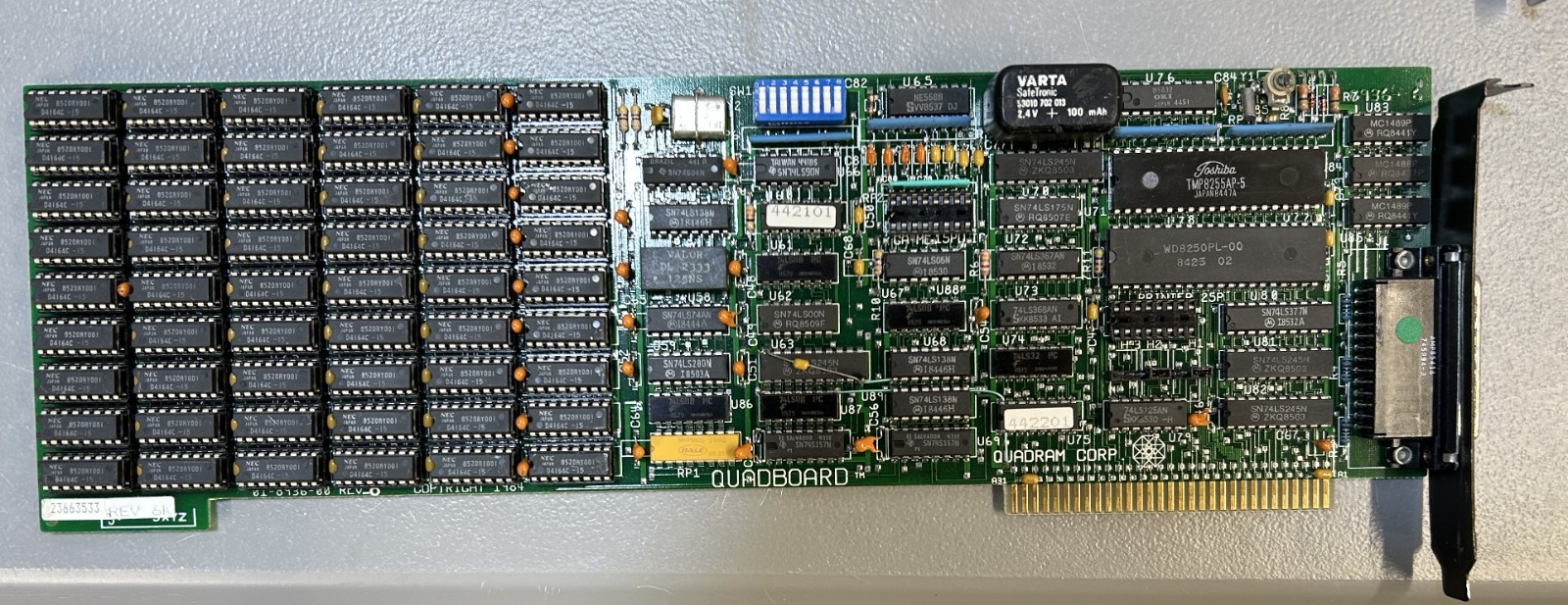 Quadram 8 Bit Memory Board