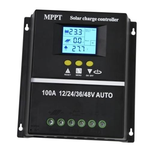 MPPT Solar Charge Controller 12V 24V 36V 48V LCD Display Battery 100A