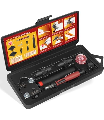 Low Profile Brake Flaring Tool Kit - Professional Single & Double Flare Tool