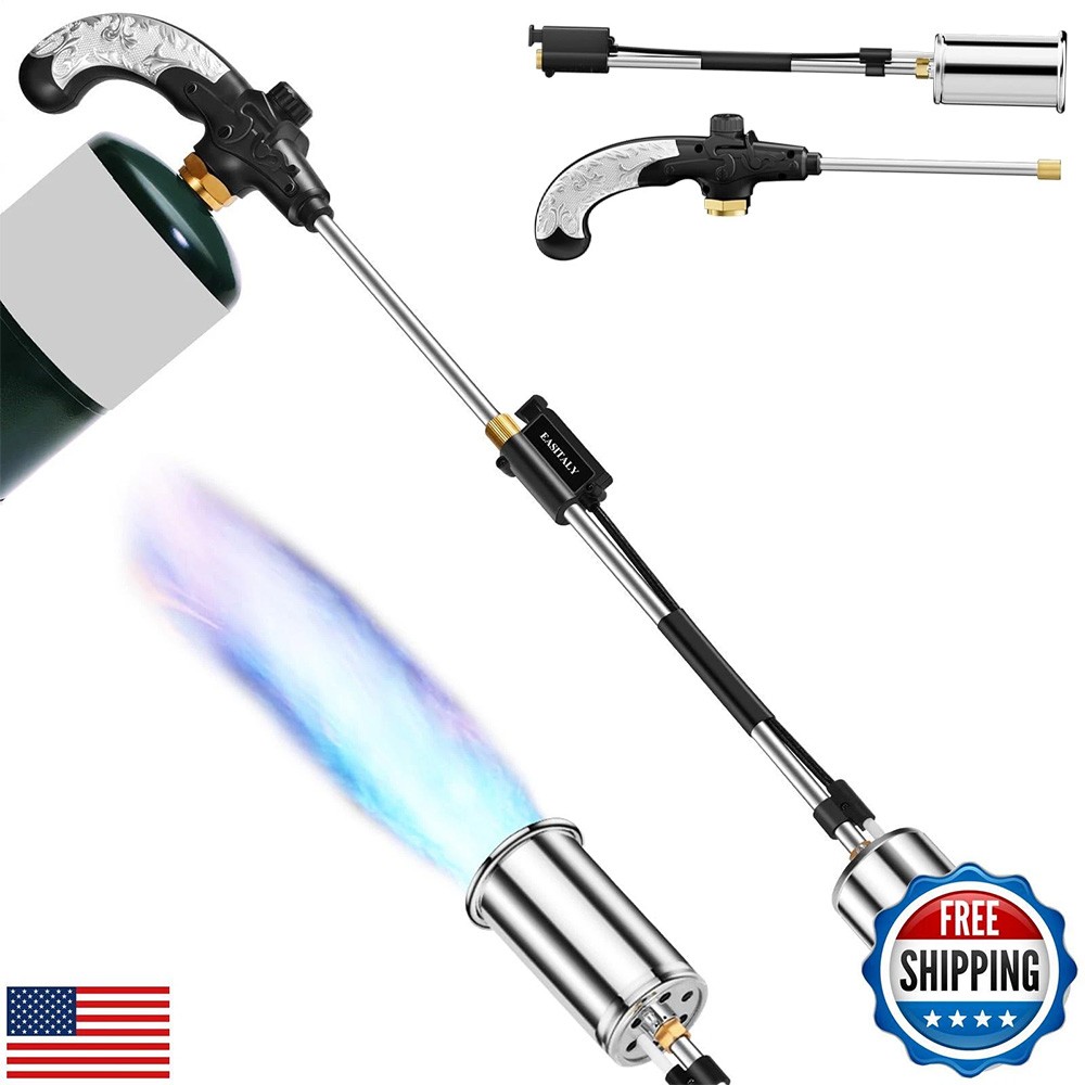Propane Torch Weed Burner Weed Torch Flamethrower Heavy Duty Blow Torch Control