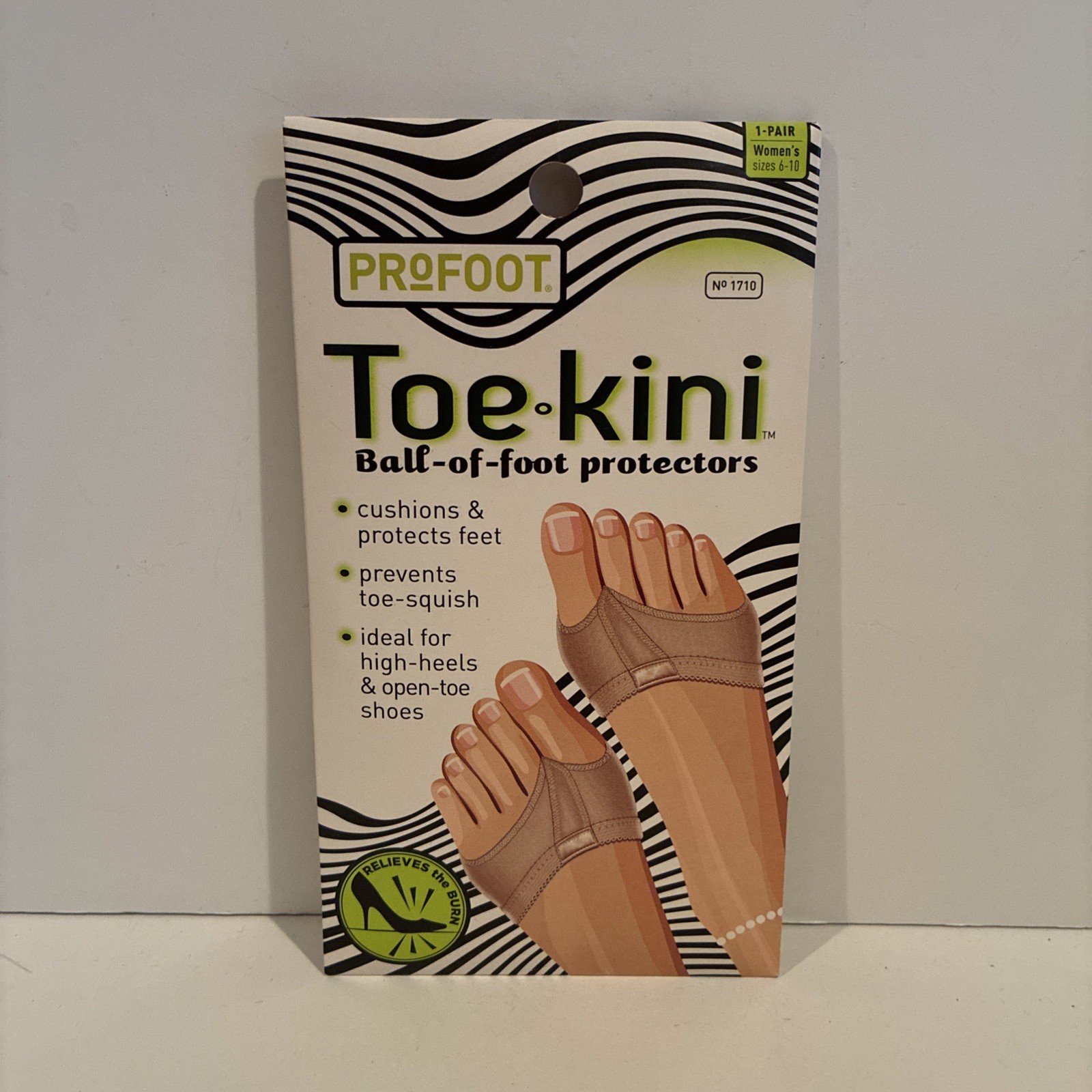 Pro Foot Toe Kini Ball Of Foot Protectors Women’s Size 6-10