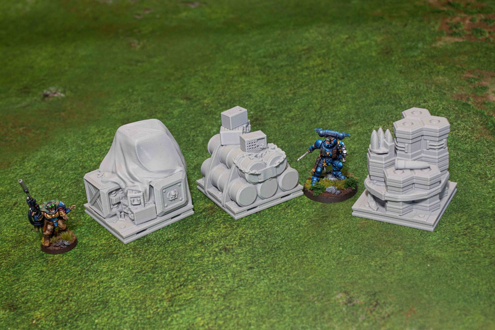 Supplies Cargo Boxes - 3d printed Tabletop Terrain Scenery for Grim Future