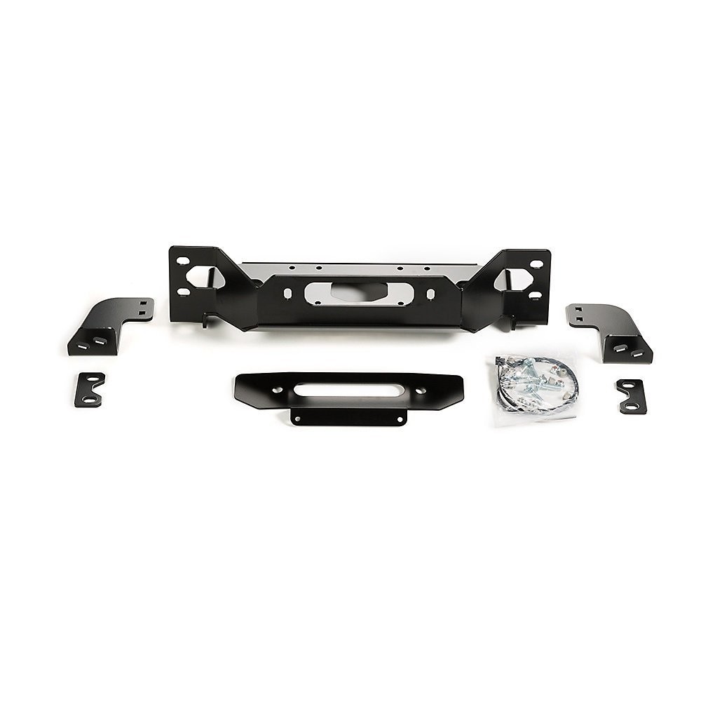 WARN For 101255 Jeep JL OE Bumper Winch Carrier With Hardware, Steel, Black