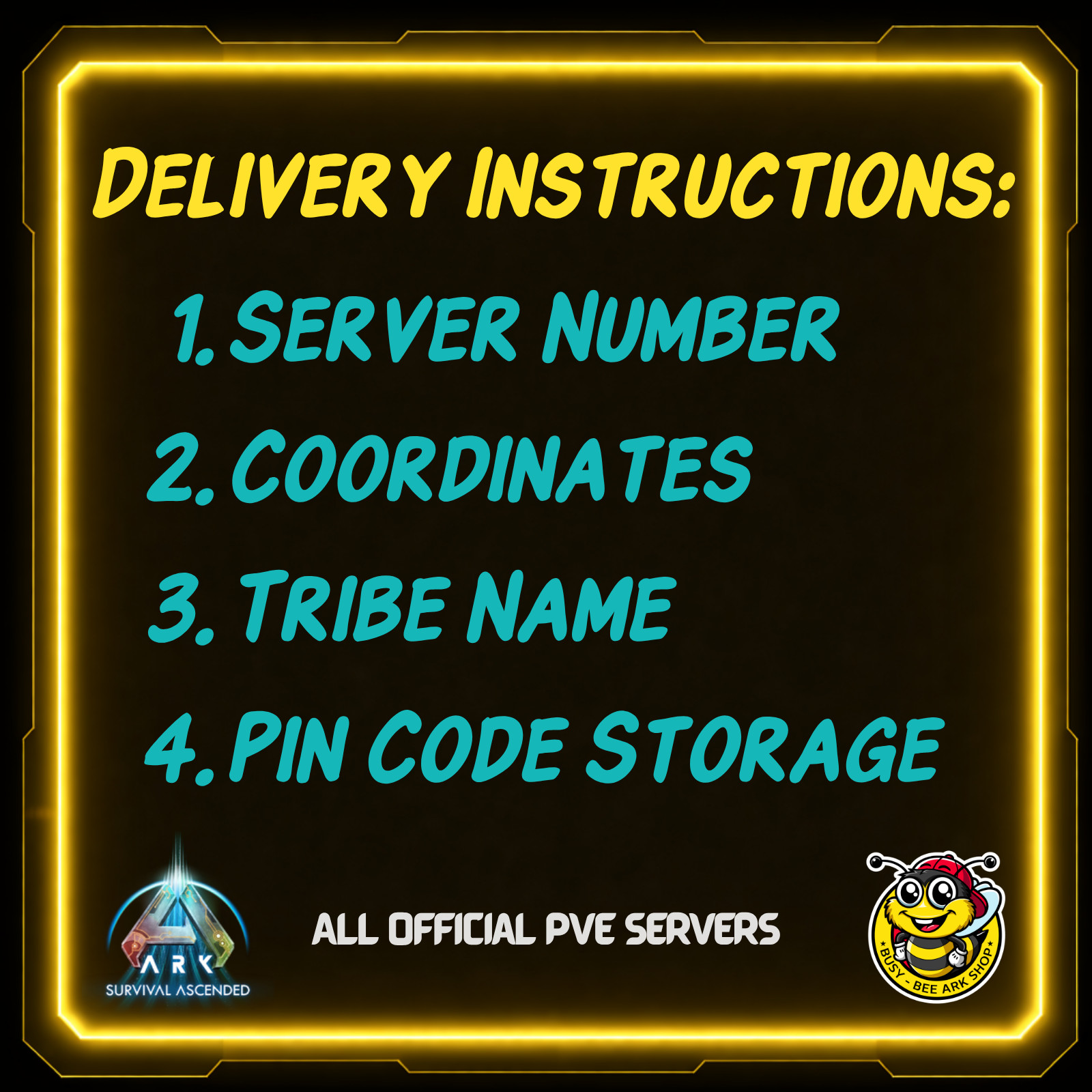 ARK Survival Ascended-TEK Structures-TEK-Foundation-PvE-Official-BusyBee