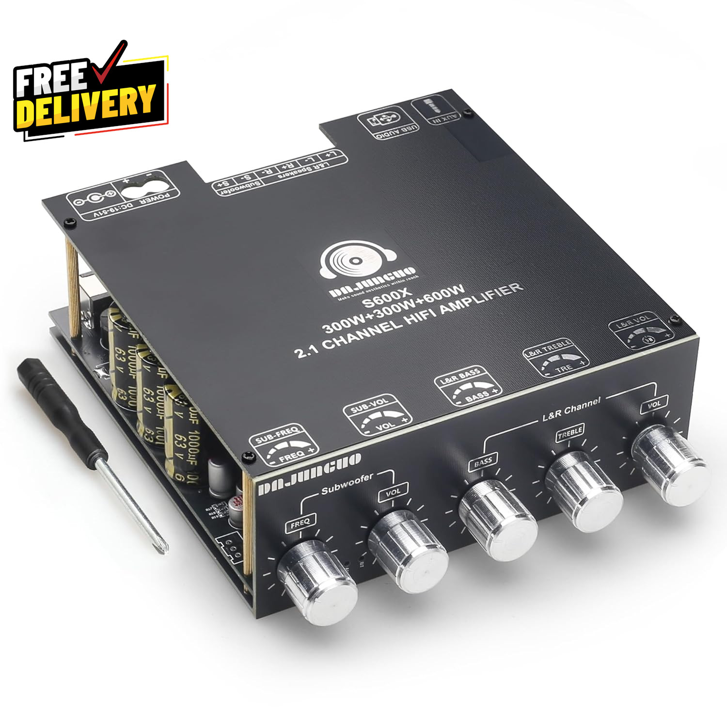 S600X 2.1 Channel Amplifier Board 300W+300W+600W Power Output Tpa3255 Chip......