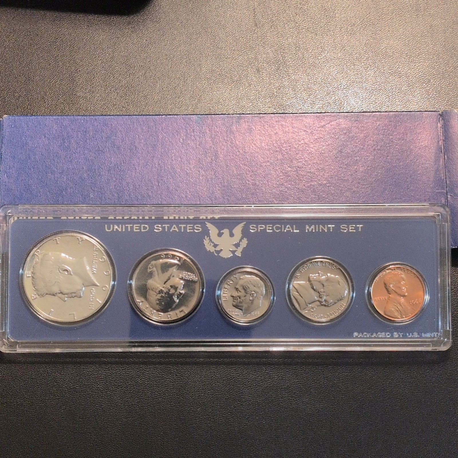 1966 U.S. Mint Special Mint Set (SMS) Uncirculated Business Strike 10 Coins