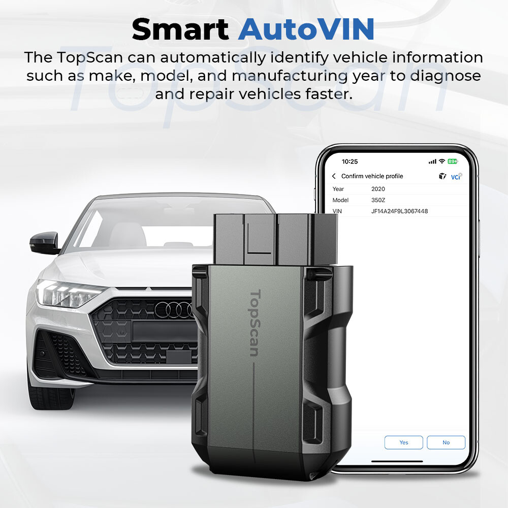 TOPDON TopScan OBD2 Scanner Bluetooth Diagnostic Tool Pro All System Active Test