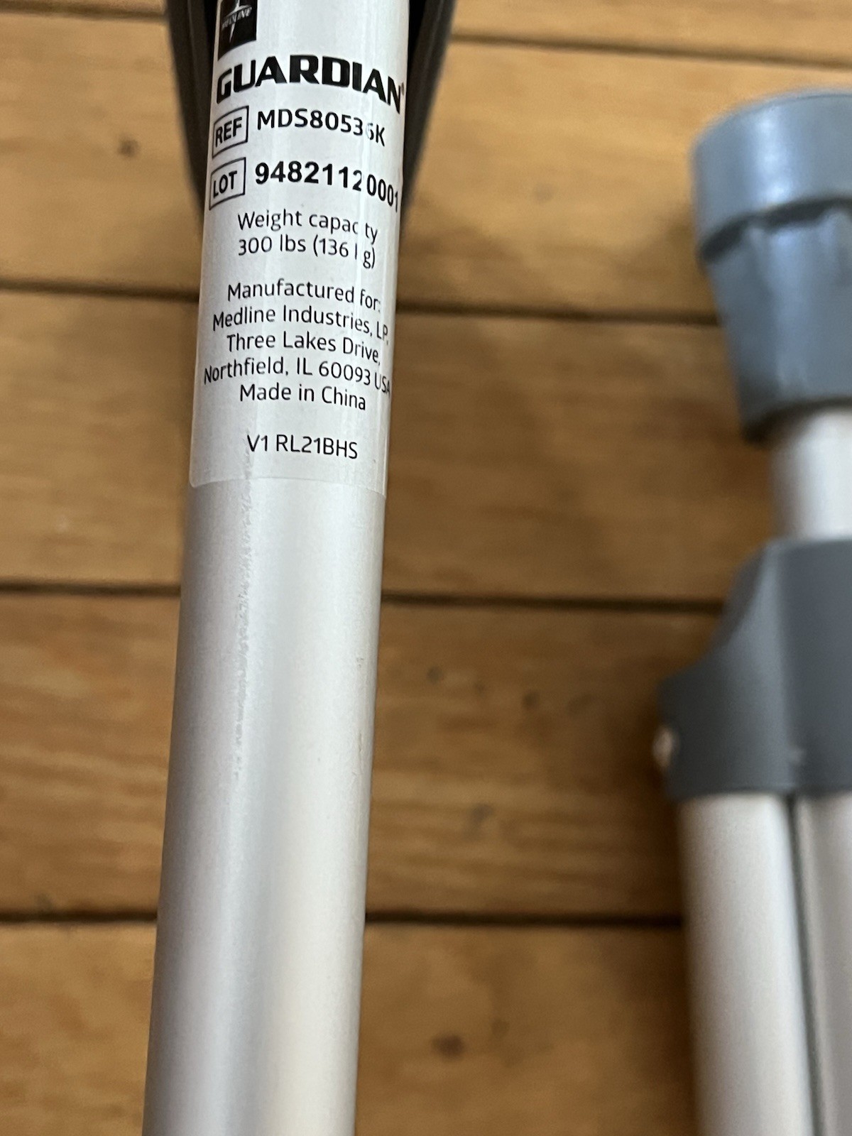 Barely Used Guardian Crutches Adjustable Height 4.6-5.2” 300 Lbs
