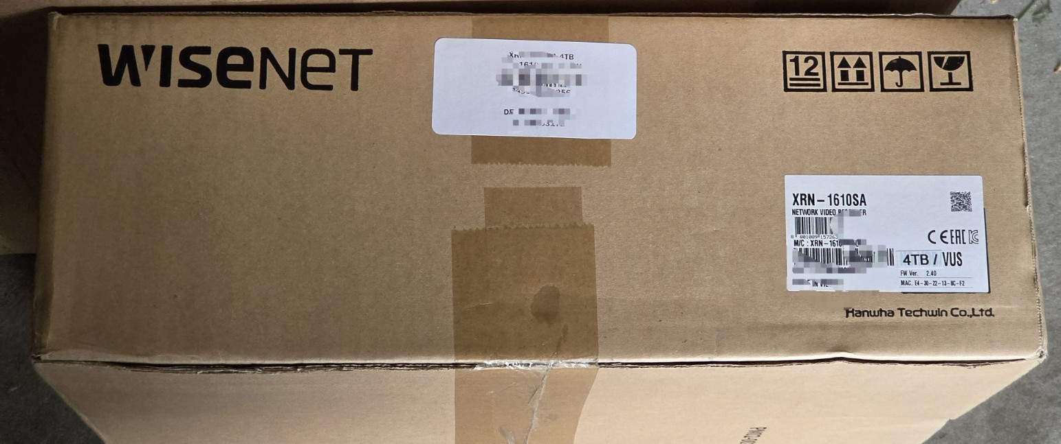 WISENET XRN-1610 - NETWORK VIDEO RECORDER - 4TB - NEW SEALED BOX