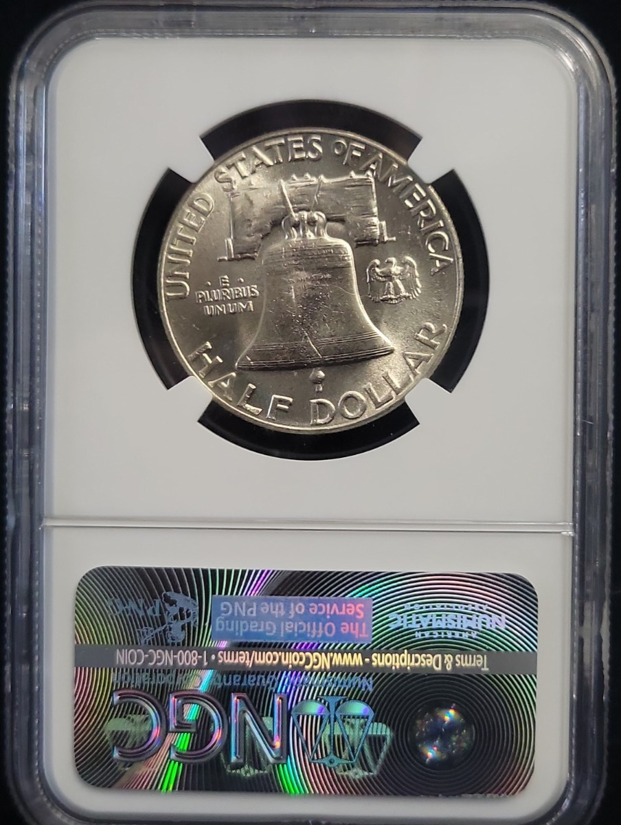 1948 Silver Franklin Half Dollar 50C NGC MS64FBL | Full Bell Lines