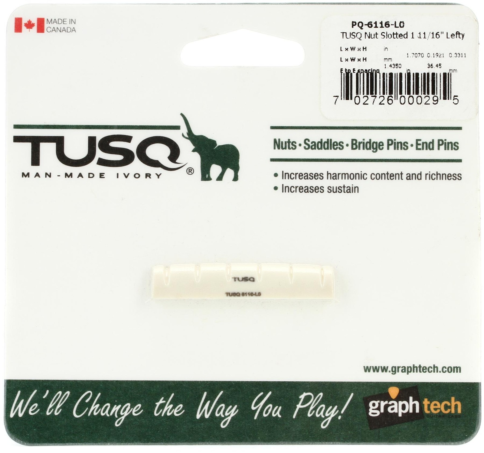 Graph Tech PQ-6116-L0 (3-pack) Bundle