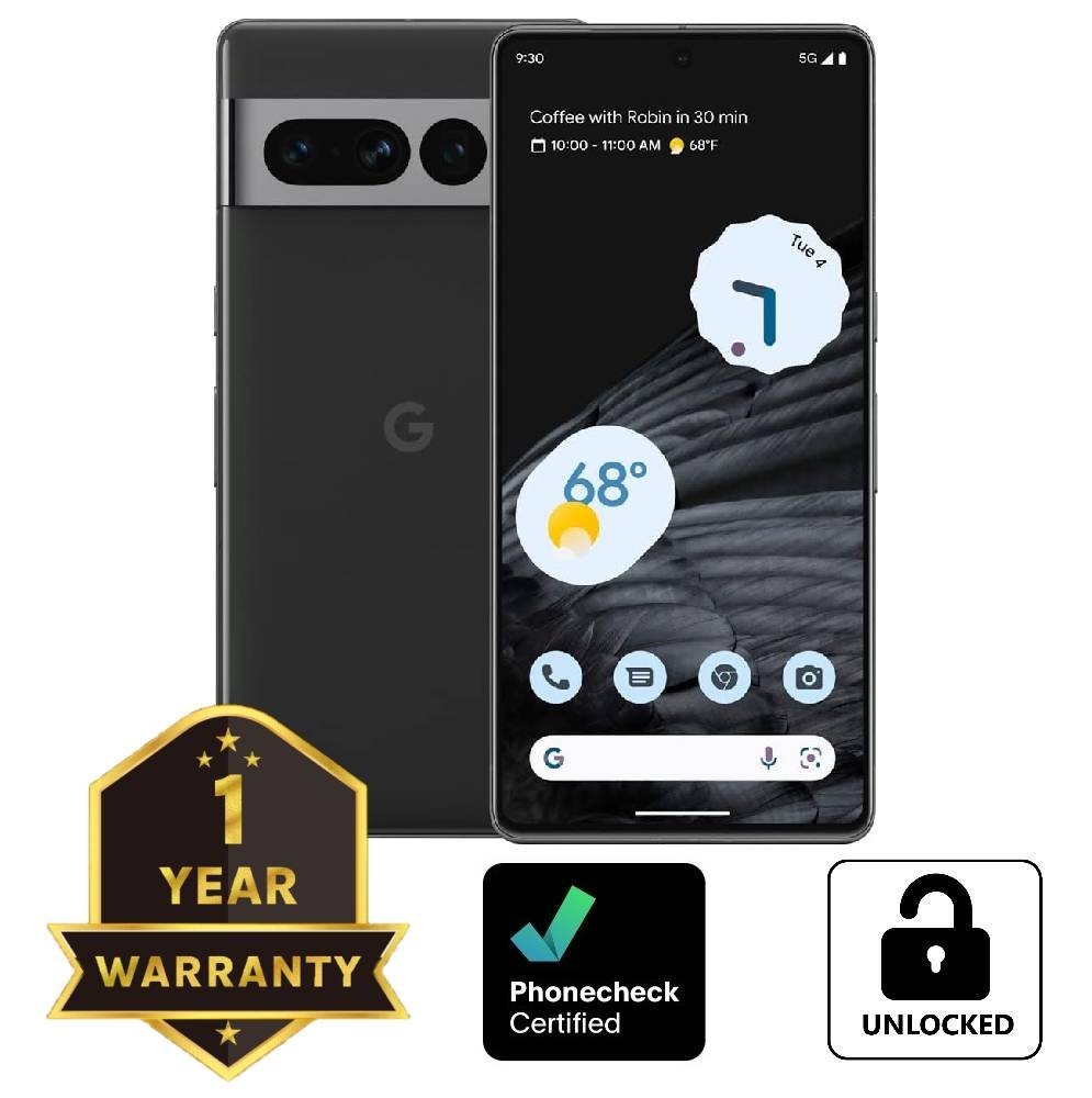 Google Pixel 7 Pro - 256 GB - Obsidian (Unlocked) Smartphone - Very Good