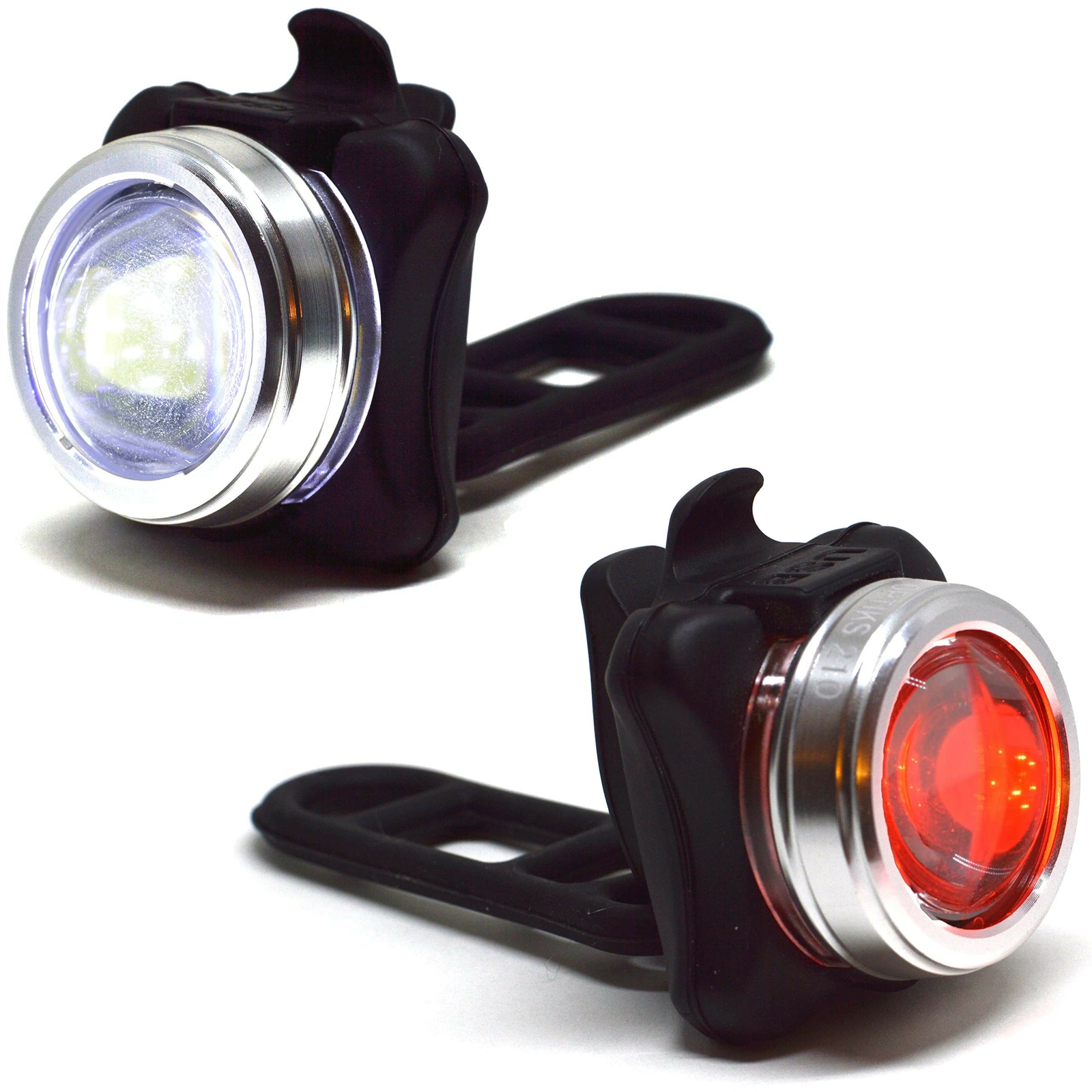 NP NIGHT PROVISION OPTIKS 210 Bike Lights Front and Back USB Rechargeable LED...