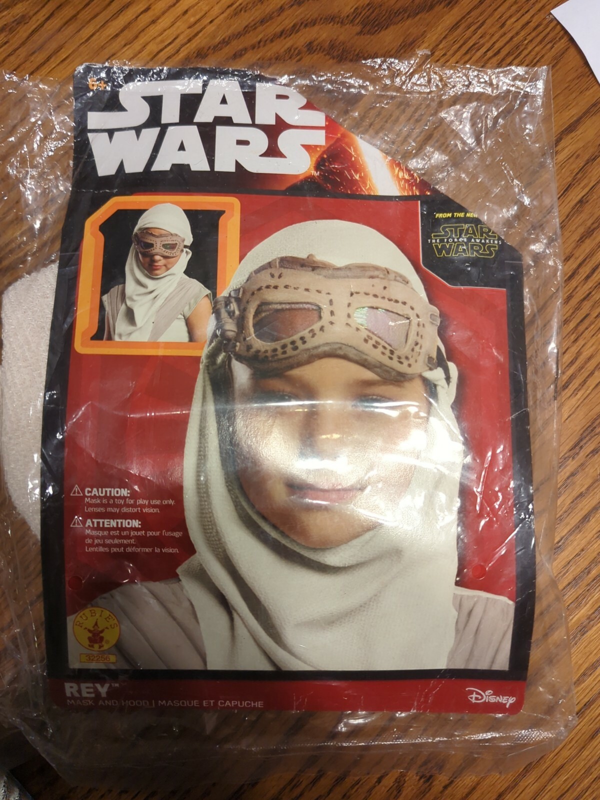 Star Wars: The Force Awakens GIRLS Rey Eye Mask With Hood OPENED Sold As/IS