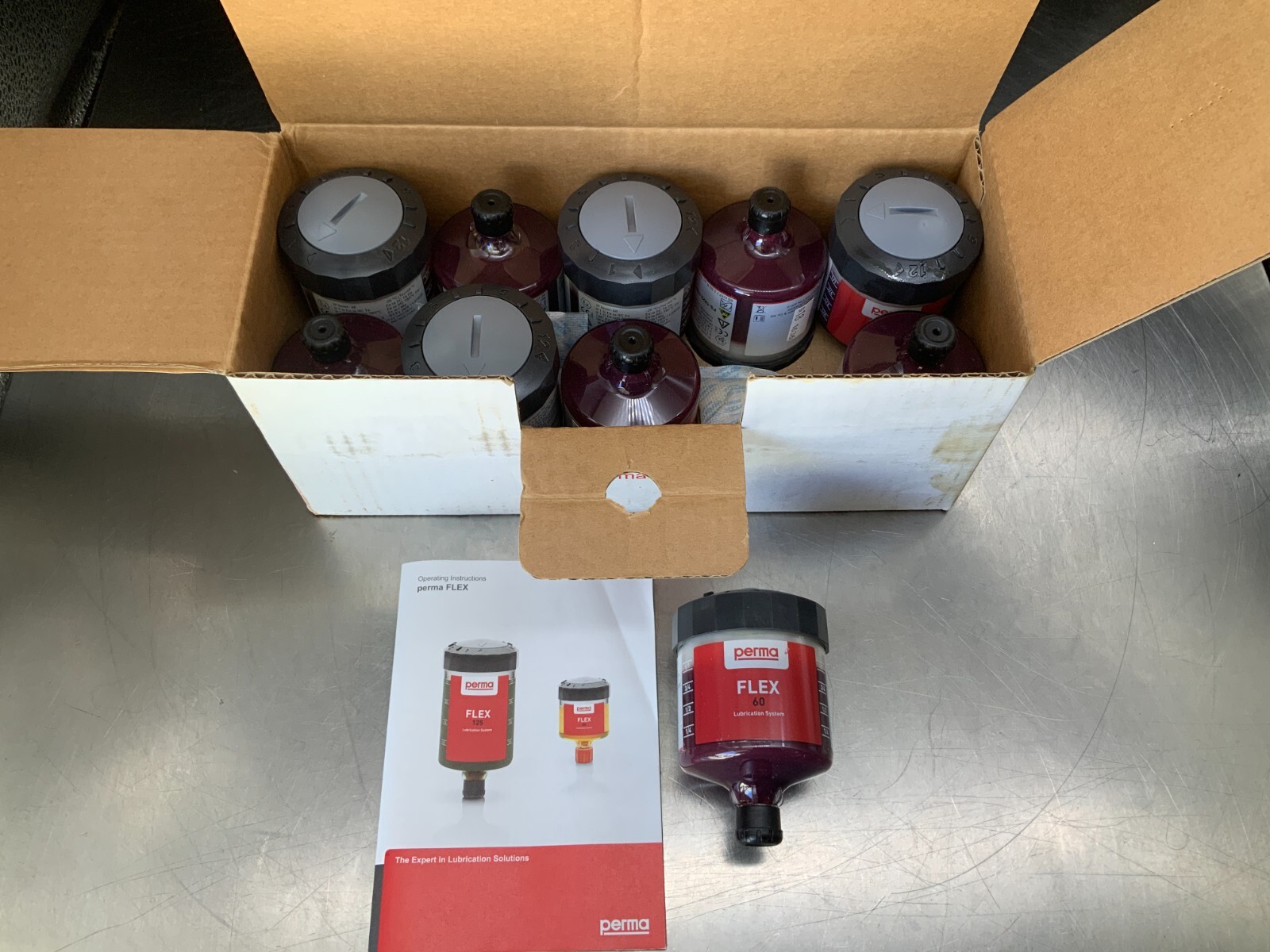 (10) Perma 107222 Flex 60 Machine Lubricator, Petro-Canada Peerless LLG