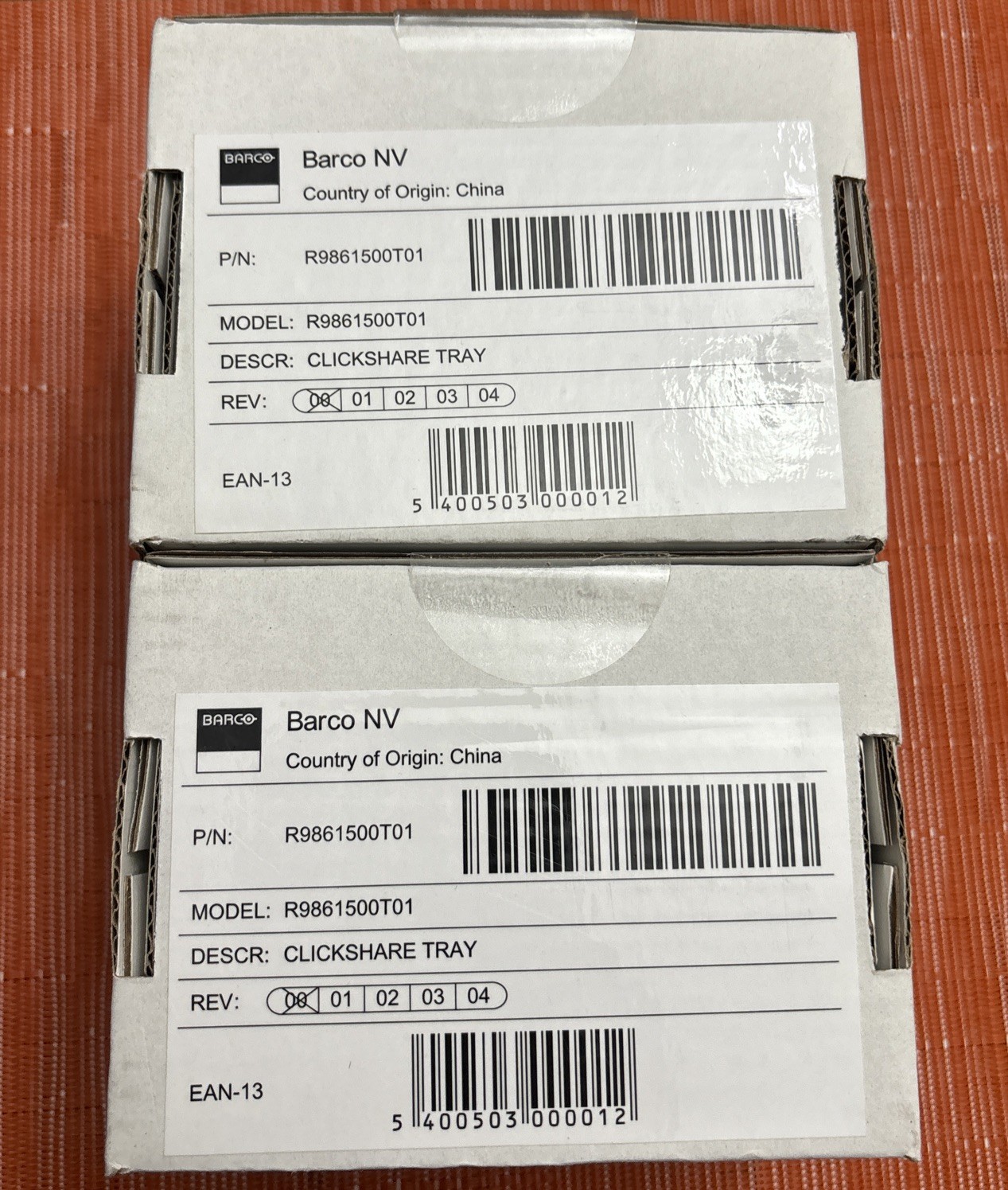 (Lot of 2 Brand New) Barco R9861500T01 ClickShare Button Tray Holder