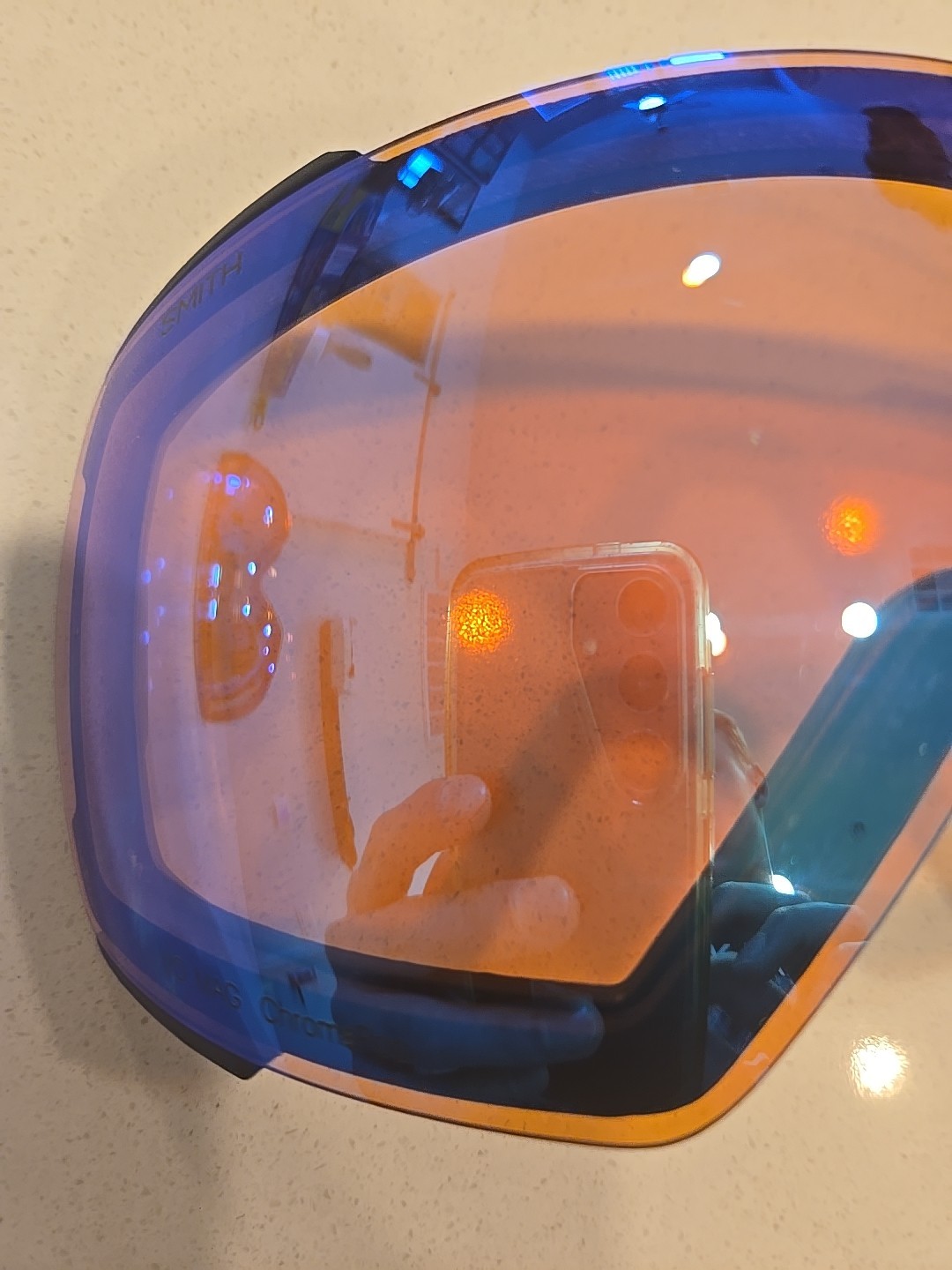 Smith I/O Mag Chromapop Everyday Green Mirror Replacement Goggle Lens Used