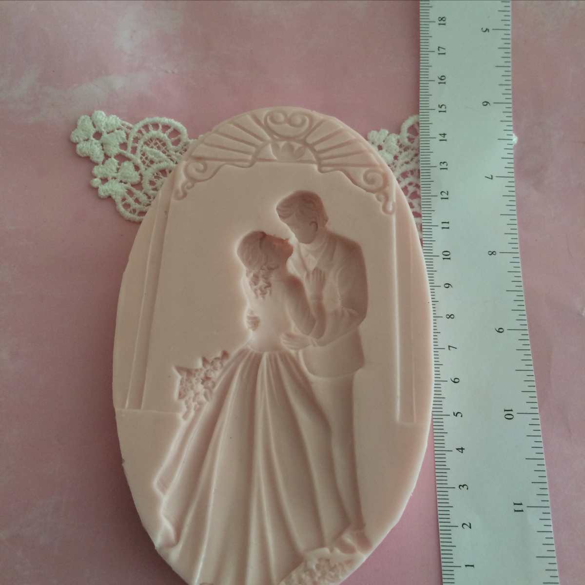 Bride and Groom silicone mold fondant cake decorating APPROVED FOR FOOD