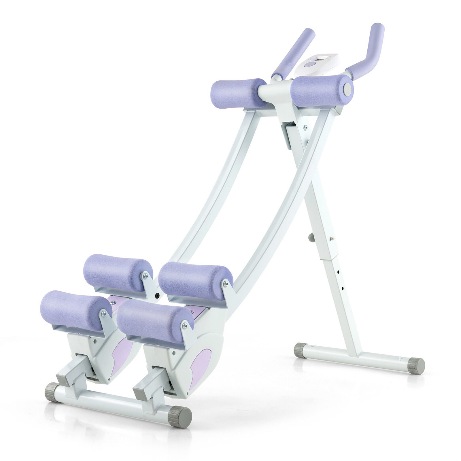 Ab Machine Foldable Core & Abdominal Workout Trainer Cruncher Adjustable Heights